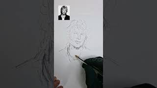 Sketching John Bon Jovi #ilovedrawing #scumbling #technique #shorts