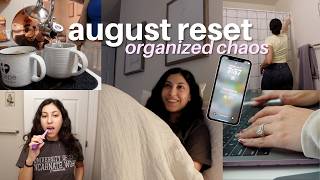 AUGUST RESET🛋️🤍🧸| new couch, decluttering, PCSing