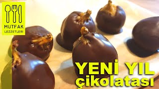 Ev Yapımı Yeni Yıl Çikolatası 2020 - New Year Chocolate 2020