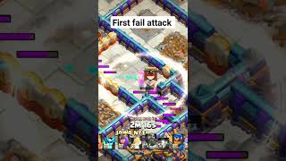 first fail attack on th 16||super archer blimp TOWN HALL 16 ||#ytshorts #clashofclans #supercell