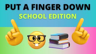 Put A Finger Down School Edition | Finger Down Tiktok