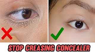 Avoid concealer creasing; tips nobody told you before😱