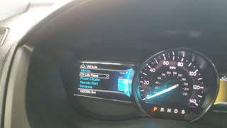 How to reset your oil maintenance light on a 2019 Ford Explorer Limited