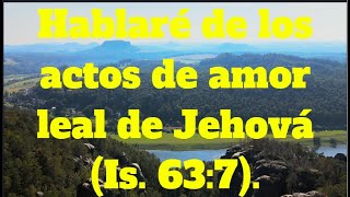 TEXTO DIARIO, SABADO 3 AGOSTO 2024, Hablaré de los actos de amor leal de Jehová Is  637