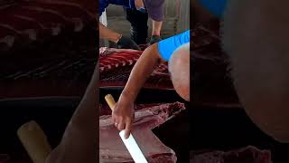 405kg Bluefin Tuna Perfectly Processed in Under 1 Minutes