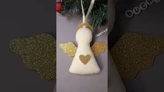 Handmade Angel Ornament #sewingprojects  #christmasdecorations