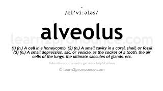 How to pronounce Alveolus | English pronunciation