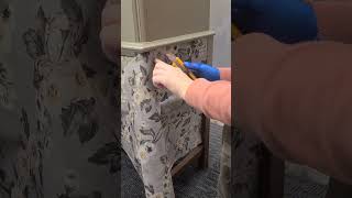 Applying Tissue Paper on Furniture #furnitureflip #furniture #furnituremakeover