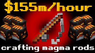 How Crafting Magma Rods Makes $155m per hour in Hypixel Skyblock!