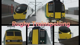 Trains and tones in snow at Rugby Station - Roblox #2