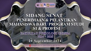 Sidang Senat Penerimaan Mahasiswa Baru Fakultas Psikologi Unisba 2024