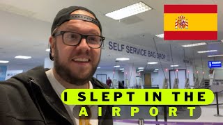 I slept in the airport before SPAIN || Start of Origens 2022 La Rapita Spain 2022 🇪🇸