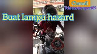 Pasang lampu hazard(dobelsen) rakitan diyamaha NMAX