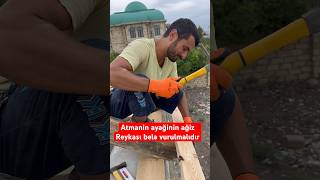 Atmanın 1ci reykasının vurulması qaydası#Atmanın ağız reykasının vurulması #Qurban#dam #Aframe evlər