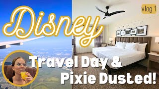 Disney Travel Day ✈️ Saratoga Springs PIXIE DUST | Summer House | Wine Bar George | DVC 1-Bed Villa