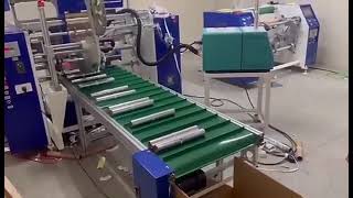 Fully auto foil roll rewinding machine