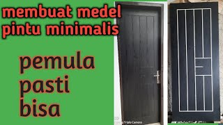 Membuat motip pintu minimalis