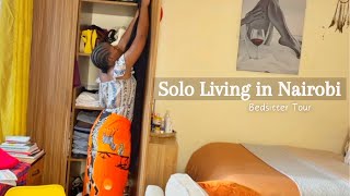 Daily Vlog | Little Pleasures of Living Alone in Nairobi |Cleaning,Cooking,Solo date: Bedsitter Tour