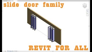 REVIT TUTORIAL - SLIDE DOOR MULTI PANEL IN REVIT