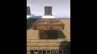 How To Make a Table Design - Minecraft Tutorial #shorts