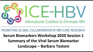 ICE-HBV Serum Biomarkers Workshop - Summary of the Viral Serum Biomarker Landscape