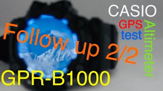 CASIO G-SHOCK GPR B1000 Rangeman Altimeter using the GPS Tutorial - Follow up video Part 2:2