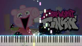 Friday Night Funkin' Discovery Glitch Song VS Corrupted Peppa Pig Week - Piano Tutorial