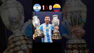 Messi Injured  So Badly 😱🤕😔  Argentina 🆚️ Colombia 1-0 Match Highlights #youtube #shorts