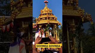 GOLDEN CHARIOT  AT TIRUMALA TEMPLE. #govinda   #tirumala #tirupatibalaji