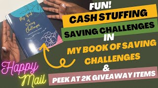 Cash Stuffing My Savings Challenge Book | Amazon Sales Income | Peek At 2k Subscriber Giveaway Items