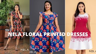 NELA FLORAL FROCK DESIGNS | මල් ගවුම් මෝස්‌තර | නවතම ගවුම් මෝස්‌තර 2021|