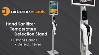 Temperature Detecting and Hand Sanitizer Stand Combo