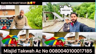 Explore our masjid takwah under construction bankoot banihal 🕌🥰