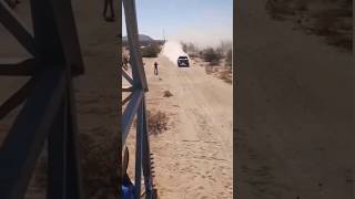 Trophy truck going through high speed whoops #baja