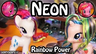 MLP Beach Vacay 1: Rainbow Power Neon Holly Dash Rarity Pinkie Pie My Little Pony Review Parody