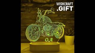 Chopper Moto Bike 3D Night Lamp