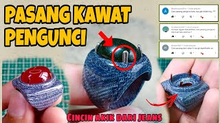 Pengunci Batu Akik dari Kawat || Pasang Kawat Pengunci Batu Akik