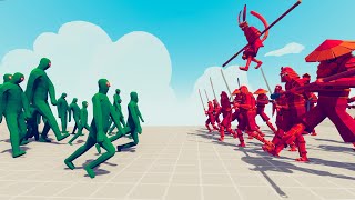 DYNASTY TEAM vs ZOMBIE TEAM | TABS Totally Accurate Battle Simulator