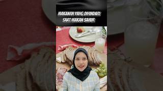 Makanan yang Dihindari Saat SAHUR #shorts