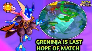 GRENINJA 🌊 IS LAST HOPE OF THE MATCH | POKEMON UNITE | GRENINJA GAMEPLAY 🔥 @CrisHeroes