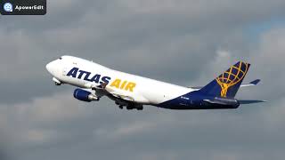 DECOLAGEM DO "GIANT". 747-400F ATLAS AIR