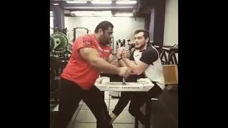 HULK!!! Levan Saginashvili sparring armerestling. #ARMWRESTLING #ARMSPORT #SPORT #shorts