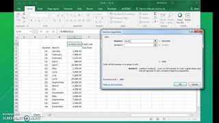 Excel: Total and Subtotal Numbers