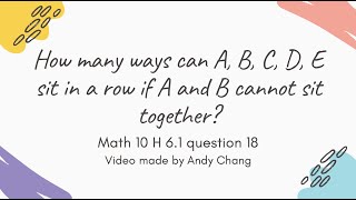 BCMath Math 10 Honours Sect 6.1 Question 18