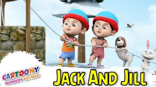 Jack And Jill | New Animated Cartoony Nursery Rhymes | Kids Poem | Kids Rhymes In English