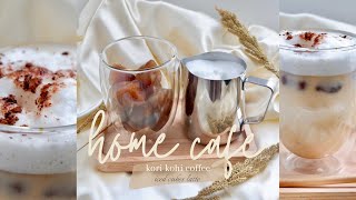 Home Cafe Vlog | Kori Kohi Iced Cubes Latte | Aesthetic Vlog | Silent Vlog | L A O