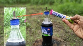 Coca Cola ' Thumbs up Vs Mentos Experiment: Amazing High pressure, #Lifehack #Cola, #Mentos