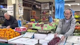 One minute Israel; Jerusalem, morning at Mahaneh Yehudah market