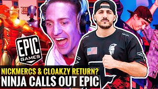 NICKMERCS & Cloakzy COMING BACK to Fortnite? Ninja FREAKS OUT After Getting LASERED by AI BOTS