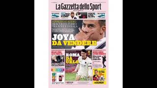 Caso Dybala, Juventus,Roma e El Classico di Spagna.Le prime pagine del 09 Aprile 2021